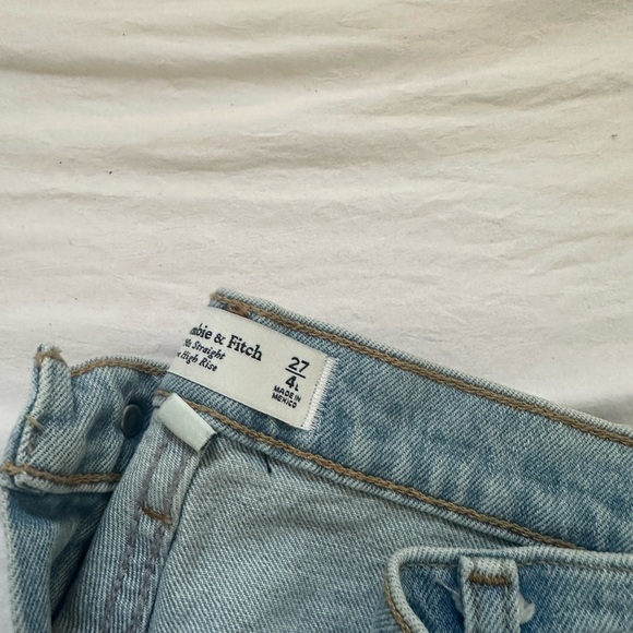 Abercrombie & Fitch 90’s high rise straight jeans 27Long - Picture 4 of 6
